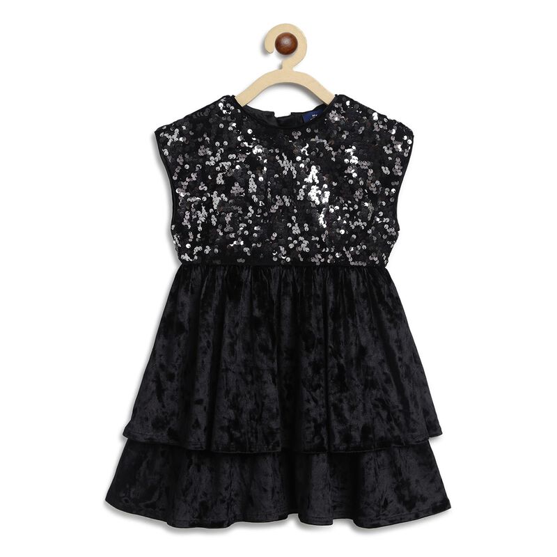 Velour Short Sleeve Dress image number 0